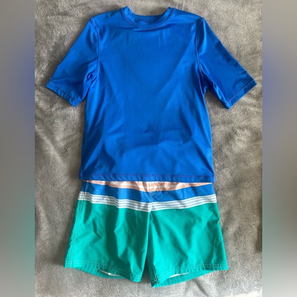 Kids Blue and Green Swim Set - Picture 1 of 3